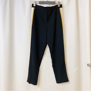 Babaton Black Conan Pant Blue Yellow White Stripe Size 6
